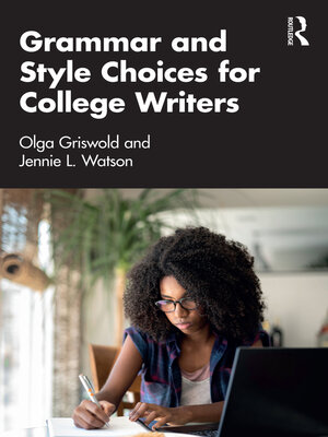 cover image of Grammar and Style Choices for College Writers